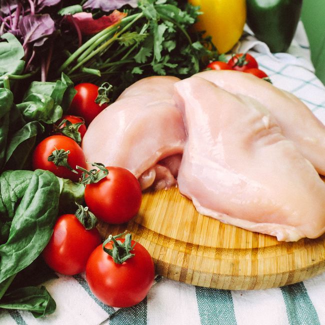 Poulet fermier entier conditionné